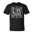 Texan Pride Fière Patriotique Américaine États-Unis Texas T-Shirt