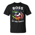 Thanksgiving Boy Turkey Boss Of The Table T-Shirt