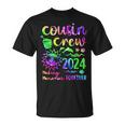 Tie Dye Cousin Crew 2024 Summer Vacation Beach Family Match T-Shirt