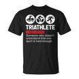Triatleta Regalos Triatleta Deporte Triatlón Camiseta unisex