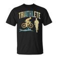 Triatleta Triatlones Triatlón Deportes Camiseta unisex
