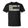 Uomo Bulking In Corso Divertente Sollevamento Pesi Bodybuilding Maglietta