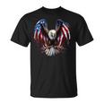 Us Flag As Eagle Usa Flag T-Shirt