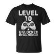 Videogioco Decima Maglia Livello 10 Sbloccato Adolescente Ufficiale Maglietta