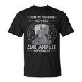 Viking Warrior Saying Zum Plündern Geboren Norseiking T-Shirt