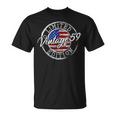 Vintage 1959 American Usa Flag 65Th Birthday 65 Year Old T-Shirt