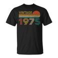 Vintage 1975 46 Anni Compleanno Uomo Donna Regalo Divertente Maglietta