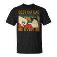 Vintage Best Cat Dad Ever Bump Fit For Best Cat Dad Maglietta