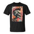 Vintage Graffiti Biker Rocker Skull Punk Horror Skull T-Shirt