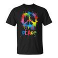 Vintage Peace Love Simbolo Della Pace Per Amore Pace Maglietta