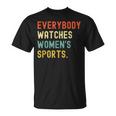 Vintage Retro Sport Lover Todos Relojes Deportes Camiseta unisex