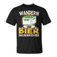 Wandern Und Bier Darum Bin Ich Hier Bierkasten T-Shirt