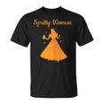 Women's Spritty Woman Beer Alcohol Saufen Trinkerin Malle Jga Saying T-Shirt