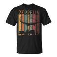 Zeppelinintage Retrò Dirigibile Dirigibile Invecchiato Maglietta