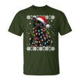 Cat Kitten Christmas Outfit Cats Mum Dad Christmas T-Shirt