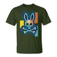 Colorful Skull And Crossbones Bad Rabbit Bunny Christmas T-Shirt