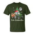 Fröhliche Weihnachten Santa Tractor Bauer Fährt Christmas T-Shirt