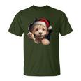 Poodle Dog Owner Dog Christmas Hat T-Shirt