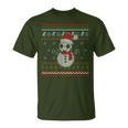 Usa Soccer Ugly Christmas Sweater Football Snowmen T-Shirt