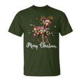 Labrador Retriever Christmas Reindeer Dog Lover T-Shirt