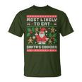 Am Liebsten Santas Kekse Essen Ugly Christmas T-Shirt