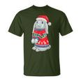 Rabbit Hat Hoppy Christmas Rabbit Christmas T-Shirt