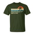 Santa Cruz Ca California Retro Surfing T-Shirt