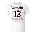 13Th Birthday Girl -Orsicht 13 Years Nager T-Shirt