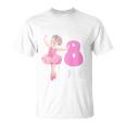 Bambino Maglia Compleanno Ballerina Danza Classica Bambina 8 Anni Maglietta