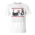 Bomba De Puño De Donald Trump Luchamos Contra La Bandera Estadounidense Trump 2024 Manga Larga Camiseta unisex