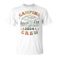 Camping Crew 2024 Familienpassender Sommertrip Camp Retro T-Shirt