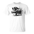 Chasseur Sanglier Motiv Chasse Chasseur Sanglier T-Shirt