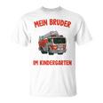 Children's Boys Fire Brigade Mein Bruder Kommt In Die Schule 80 T-Shirt