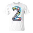 Children's Kinder 2 Geburtstag Junge 2 Jahre T-Shirt