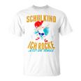 Children's Schulkind 2024 Boys I Rocke Jetzt Die Schule Football T-Shirt