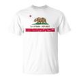 Con Bandiera Dello Stato Della California Patriotic Maglietta