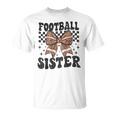 Coquette Bow American Football Sister Game Day Thanksgiving T-Shirt