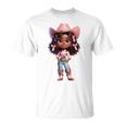 Cute Cowgirl Coquette Western Rodeo Melanin Black History T-Shirt