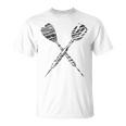 Dart Silhouette For Dart Player T-Shirt