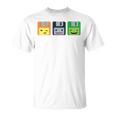 Diskette Floppy Retro Nerd Gamer Pixel T-Shirt