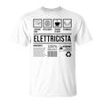 Divertente Maestro Umoristica Elettricista Maglietta