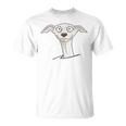 Dulce Perro El Divertido Galgo De Los Dibujos Animados Camiseta unisex