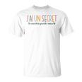 Enfant Secret Future Grande Soeur 2025 Jeais Etre Grande Soeur T-Shirt