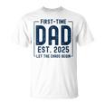 First Time Dad Est 2025 New Baby Fathers Day New Dad T-Shirt