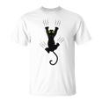 A Forma Di Gatto Graffia L'abbigliamento Gatto Maglietta