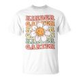 Groovy Kindergarten Back To School First Day Of Kindergarten T-Shirt