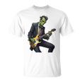 Halloween Cool Monster Playing Electric Guitar T-Shirt