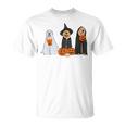 Halloween Dog Wearing Ghost Custome Dog Lovers T-Shirt