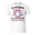 Halloween In October We Wear Pink Breast Cancer Awareness T-Shirt