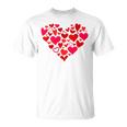 Heart Of Hearts Red Hearts Valentine's Day T-Shirt